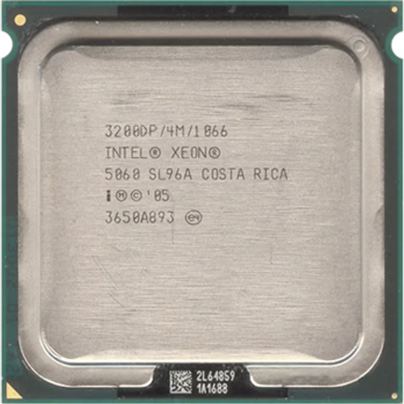 HP 411267-001 | 3.20GHz 1066MHz FSB 4MB L2 Cache Socket LGA771 Intel Xeon 5060 Dual-Core Processor for ProLiant Servers — Computer Processors