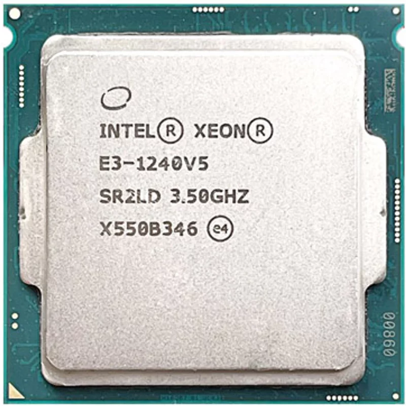 HP 830103-001 | 3.50GHz 8.00GT/s DMI 8MB L3 Cache Socket LGA1151 Intel Xeon E3-1240V5 Quad-Core Processor — Computer Processors