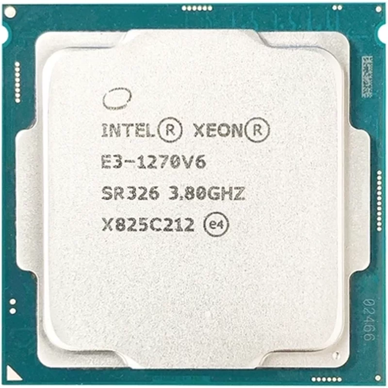 HP 871812-001 | 3.80GHz 8.00GT/s DMI3 8MB L3 Cache Socket LGA1151 Intel Xeon E3-1270V6 Quad-Core Processor — Computer Processors