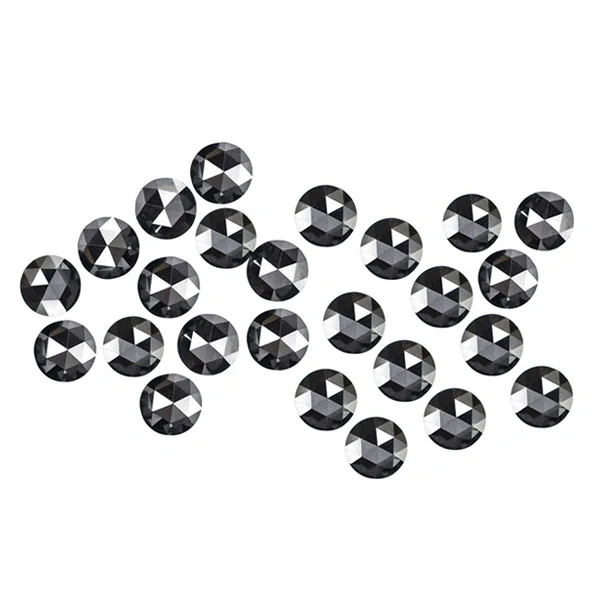 Diamants noirs en vrac taille rose de 1 carat par GemoneDiamonds — Pierres précieuses en vrac
