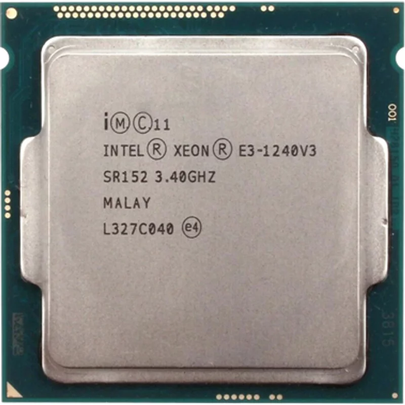 HP 725284-001 | 3.40GHz 5.00GT/s DMI 8MB L3 Cache Socket LGA1150 Intel Xeon E3-1240V3 Quad-Core Processor — Processeurs