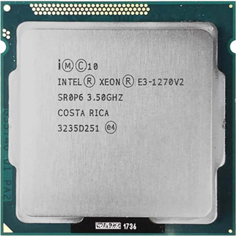 HP 686683-001 | 3.50GHz 5.00GT/s DMI 8MB L3 Cache Socket LGA1155 Intel Xeon E3-1270V2 Quad-Core Processor — Computer Processors