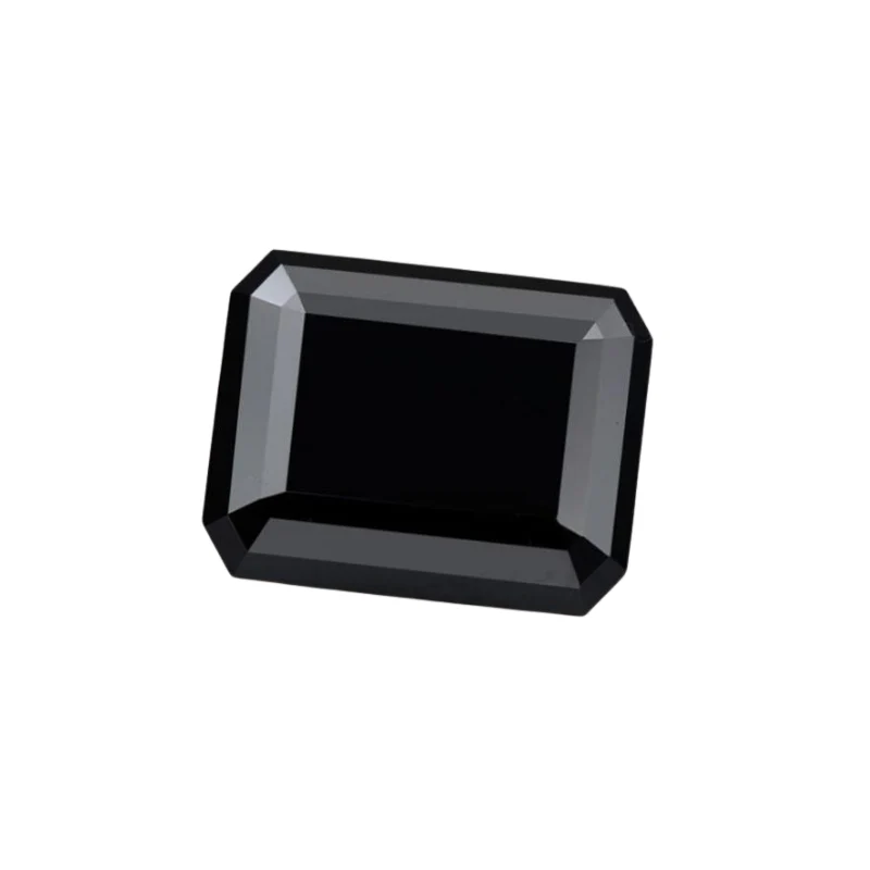 1 Carat Emerald Cut Natural Black Diamonds - AA / 1 — Loose Gemstones