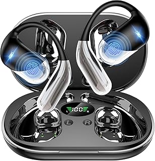 Open Ear Wireless Earbuds – 80Hrs, Noise Canceling, IP55 — Wireless Earbuds