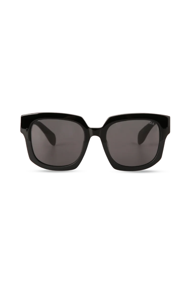 Luna Black Oversized Sunglasses with Grey Lenses — Lunettes de soleil Hommes