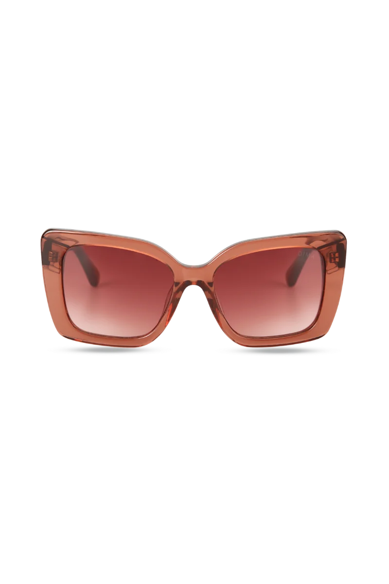 Stella Claret Cat-Eye Sunglasses with Redwood Gradient Lenses — Lunettes de soleil Hommes