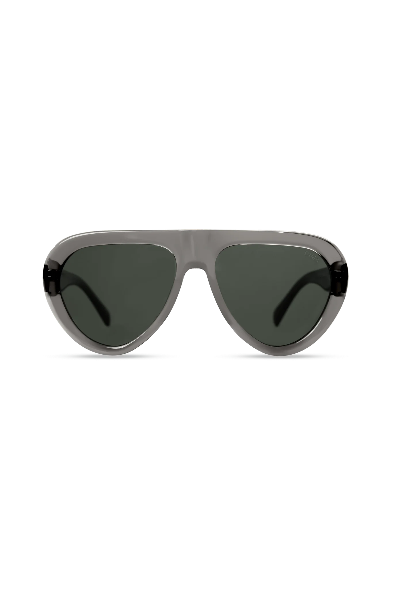 Aggie Crystal Grey Sunglasses with Grey Lenses