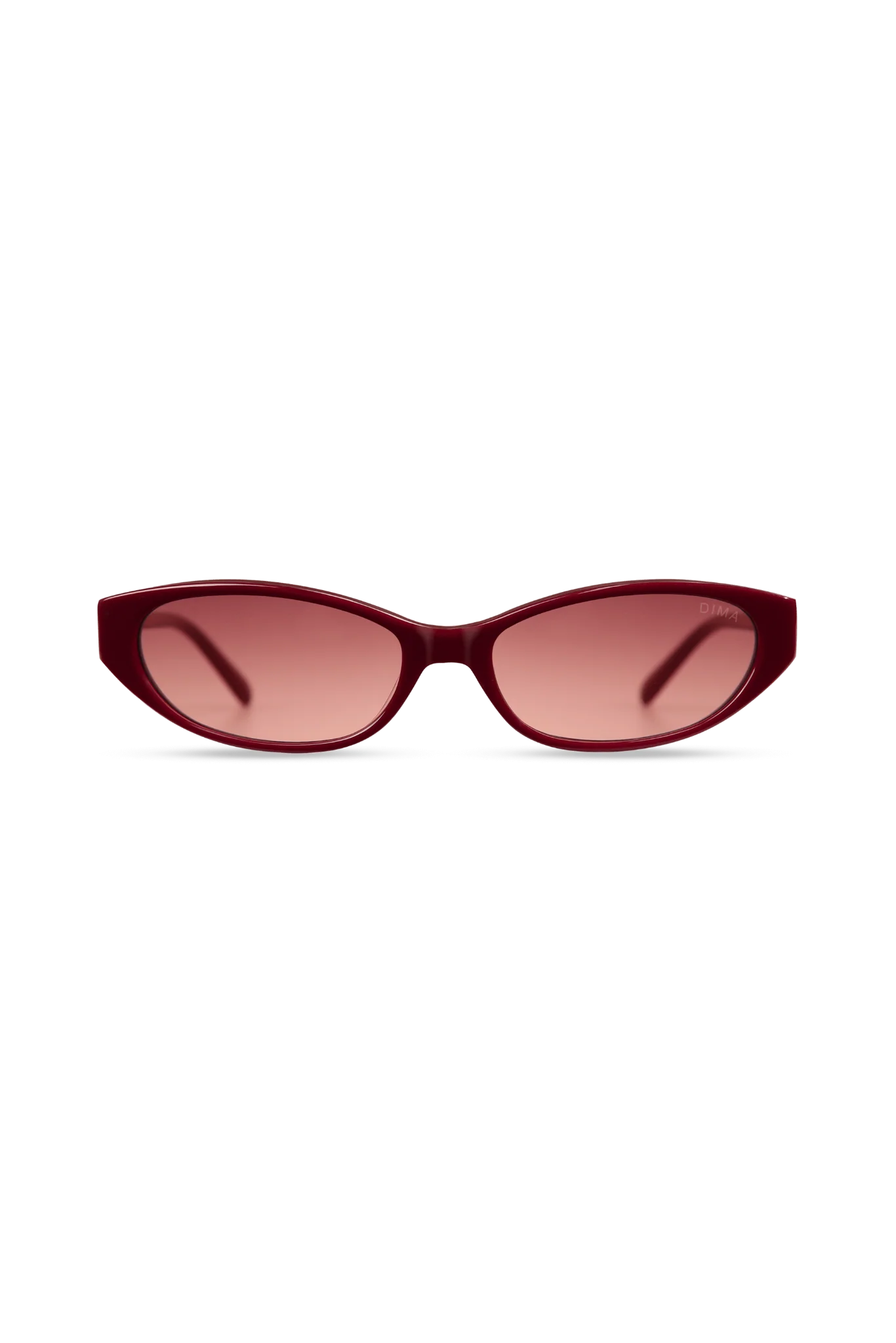 Sammi Burgundy Cat-Eye Sunglasses with Wine Gradient Lenses — Lunettes de soleil Hommes