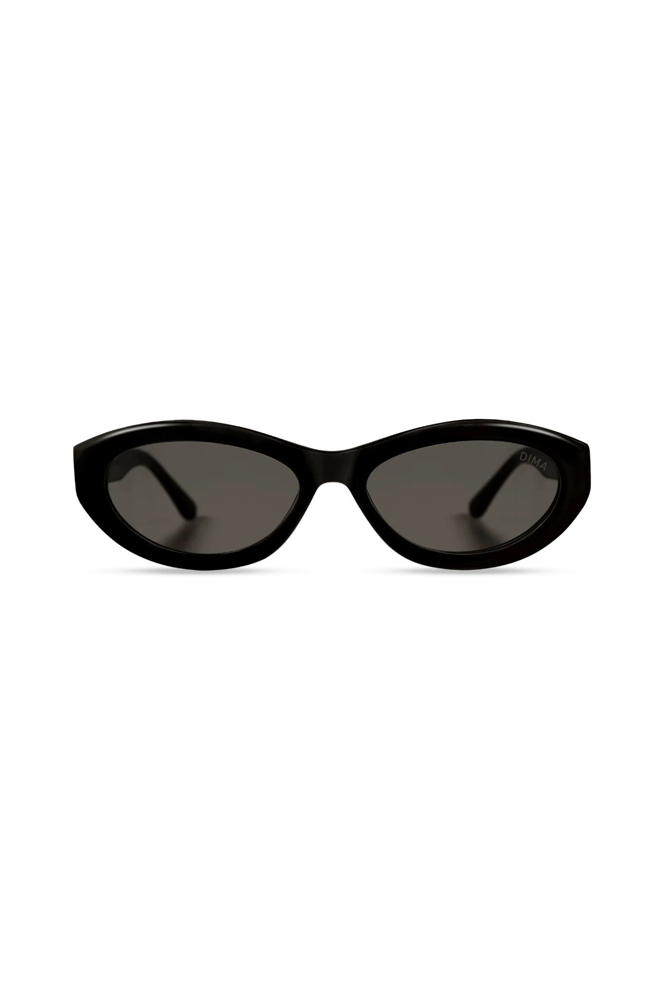 Audra Black Cat-Eye Sunglasses with Grey Lenses