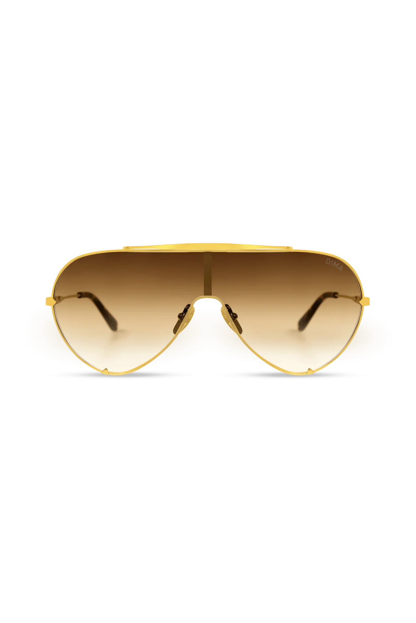 Skyra Gold/Dark Tortoise Oversized Sunglasses with Brown Gradient Lenses — Lunettes de soleil Femme