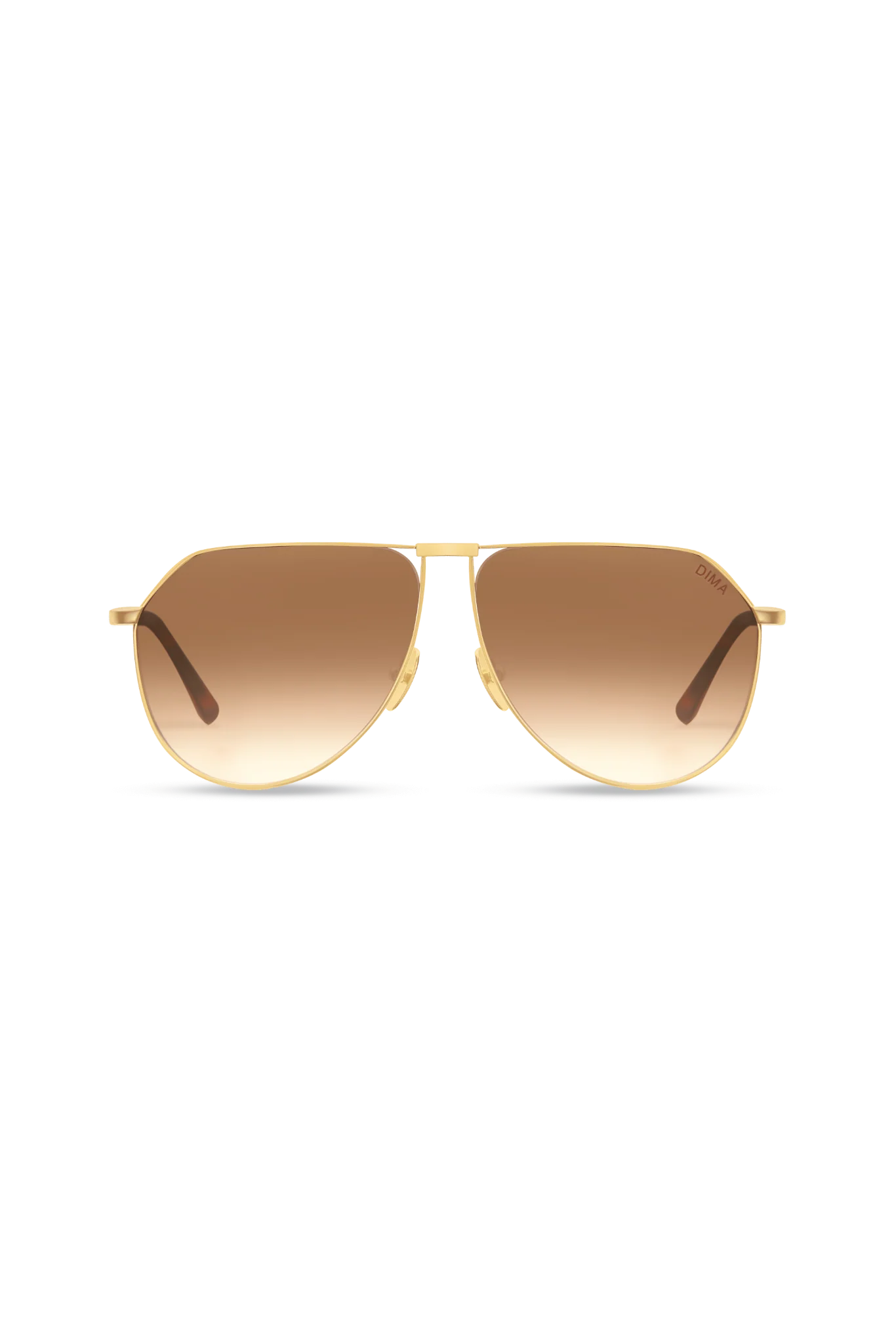 Auro Gold Dark Tortoise Sunglasses with Brown Gradient Lenses