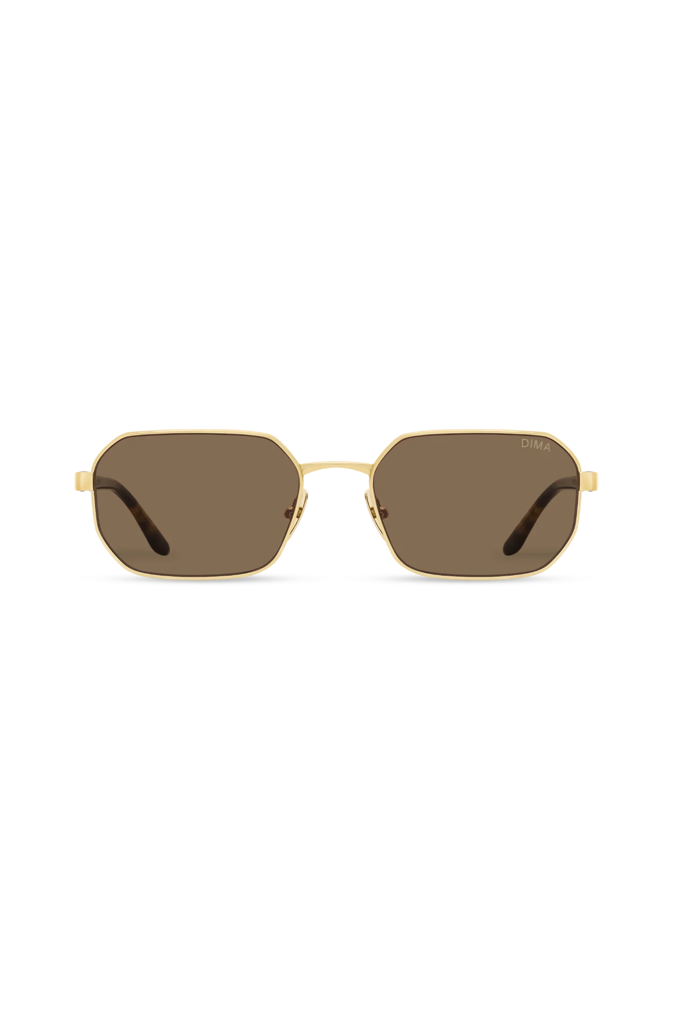 Crux Gold/Amber Tortoise Sunglasses with Brown Lenses