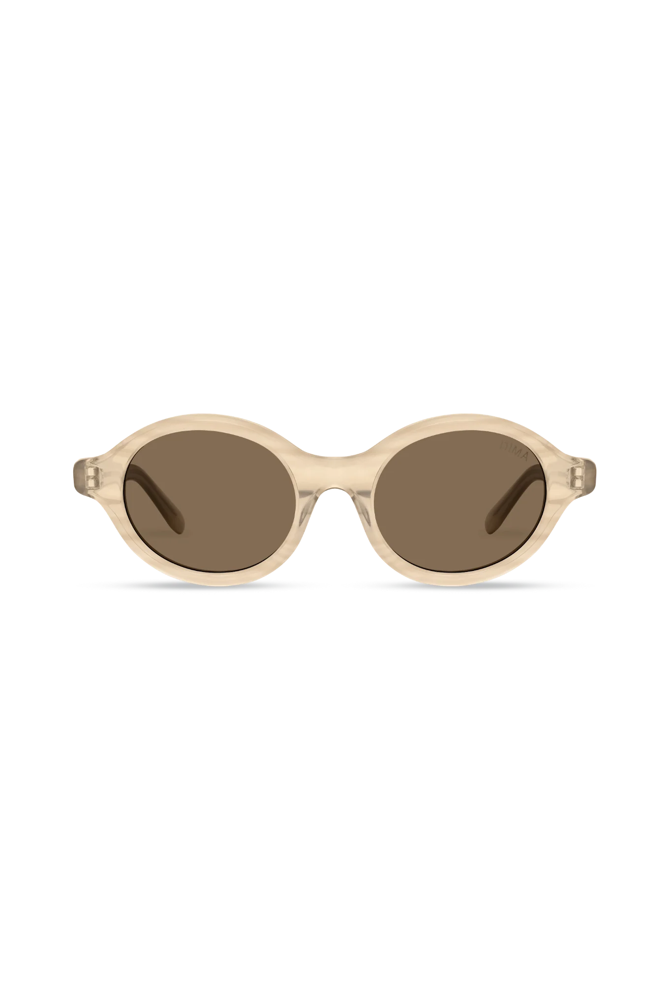Aila Crystal Brown Pearl Demi Sunglasses with Brown Lenses — Lunettes de soleil Hommes