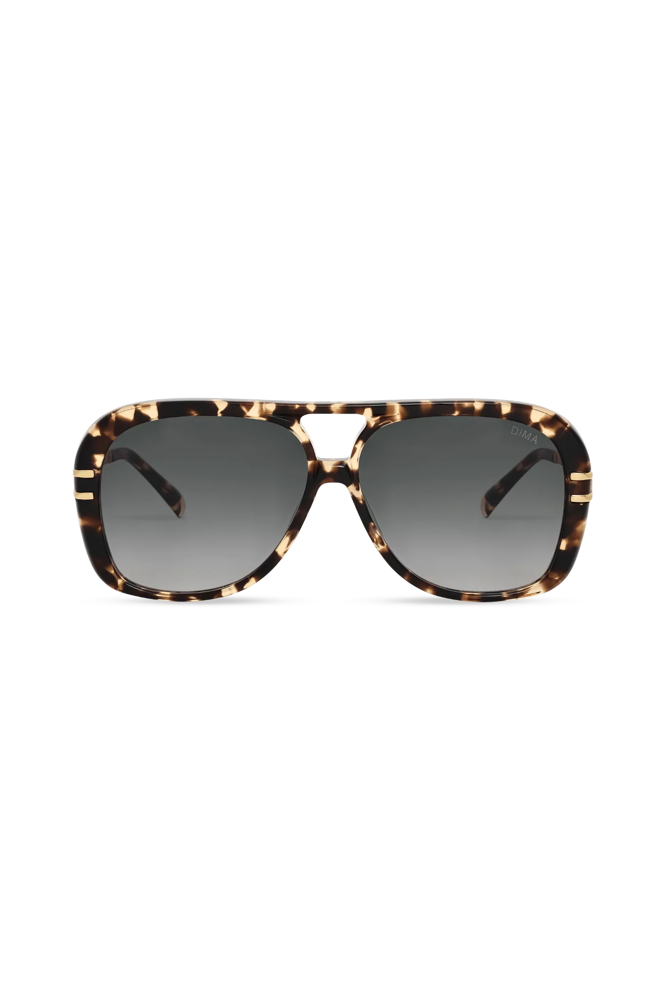 Spark Espresso Tortoise Aviator Sunglasses with Grey Gradient Lenses
