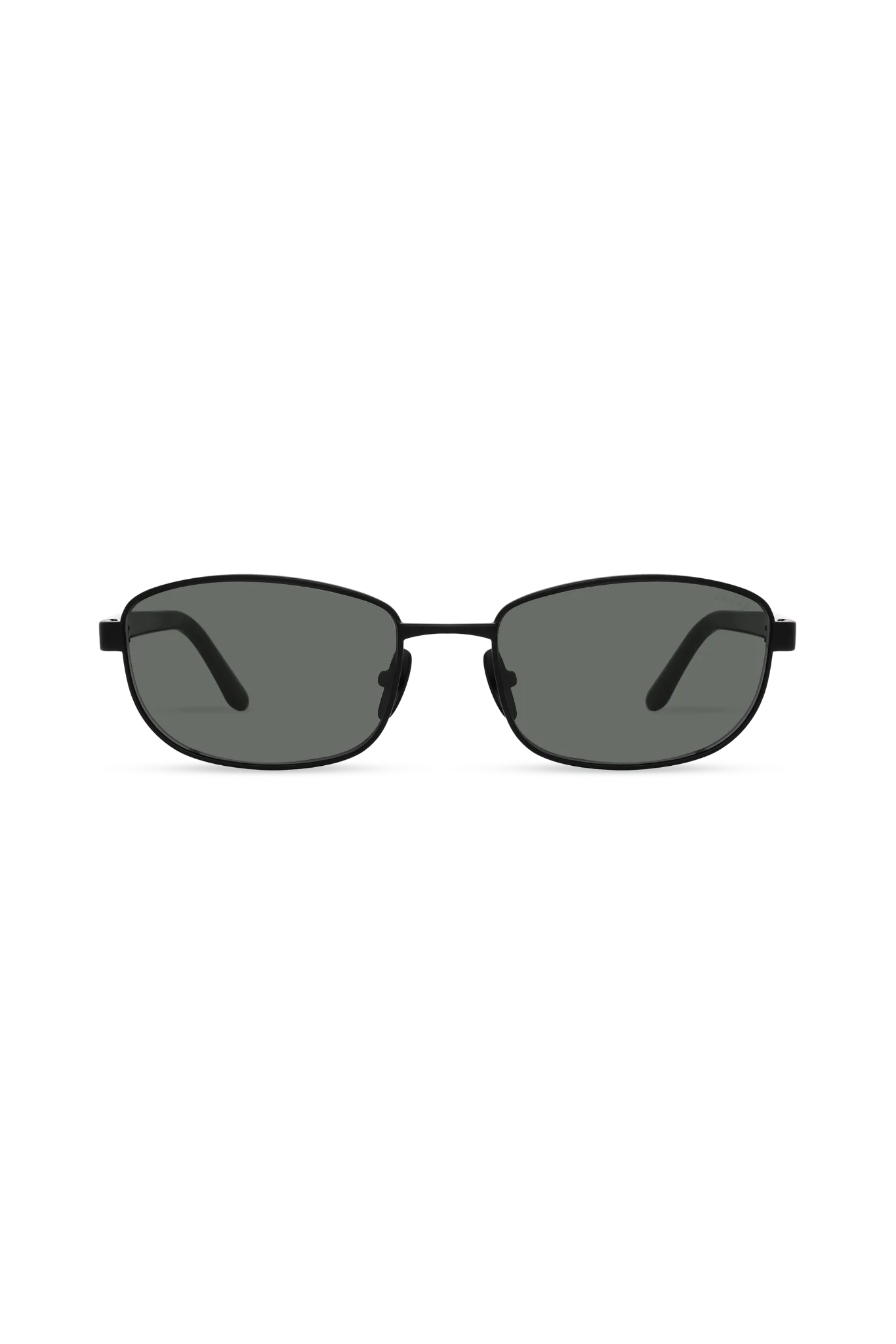 Glint Black Square Sunglasses with Grey Lenses — Sunglasses Men
