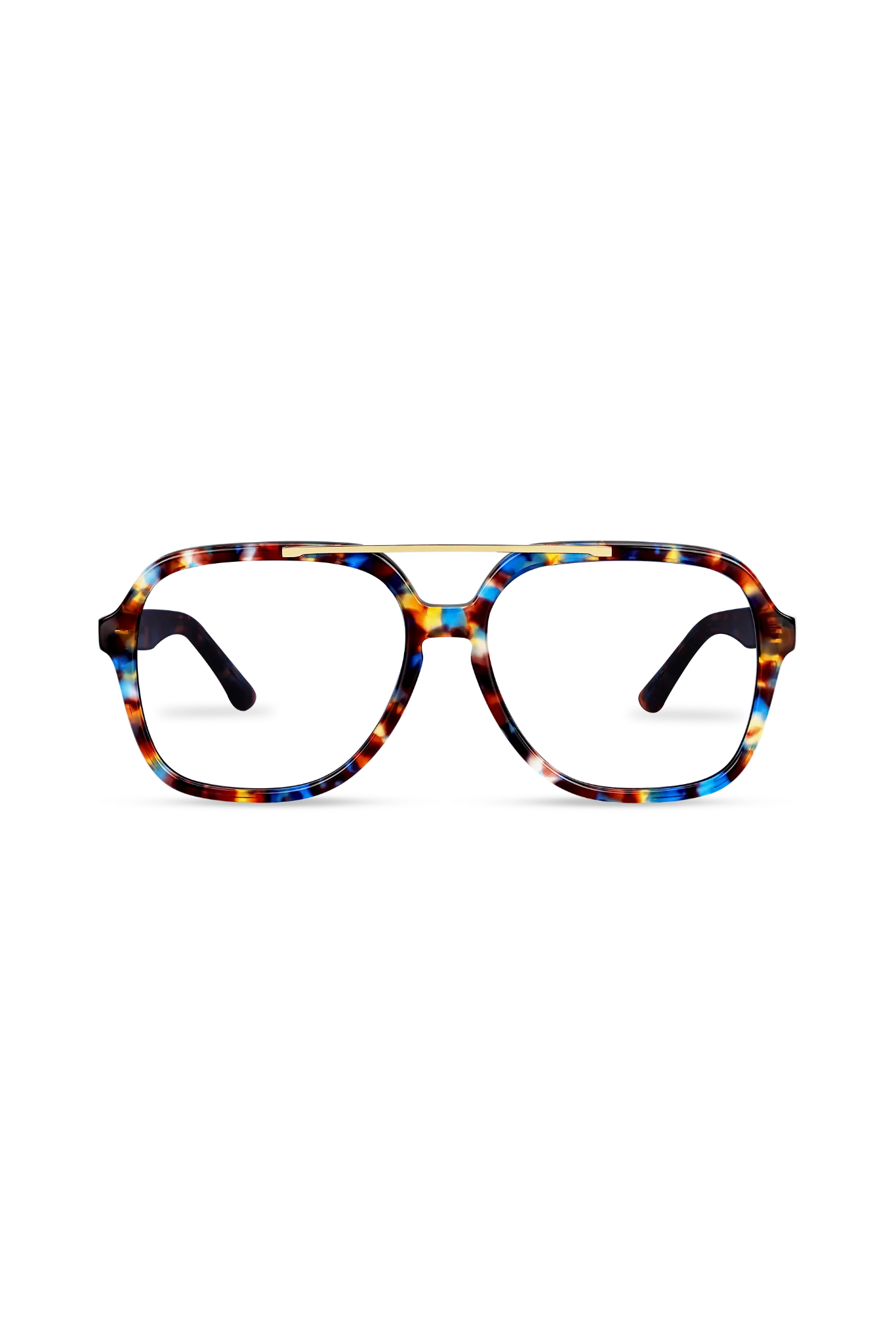 Vista Blue Tortoise Aviator Eyeglasses — Eyeglass Frames