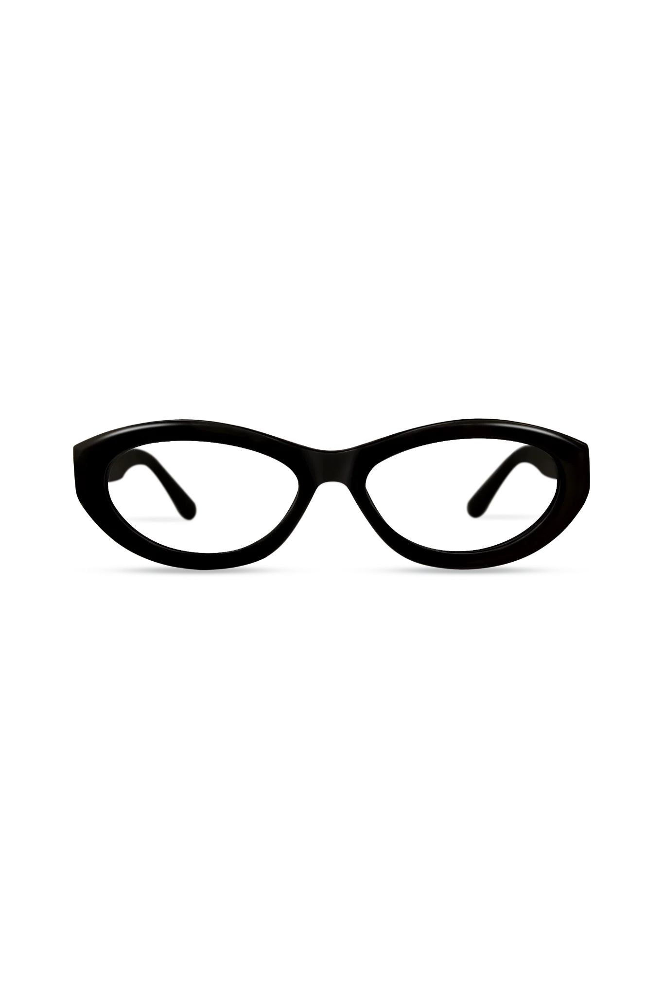 Audra Black Cat-Eye Eyeglasses with Grey Lenses — Montures de lunettes