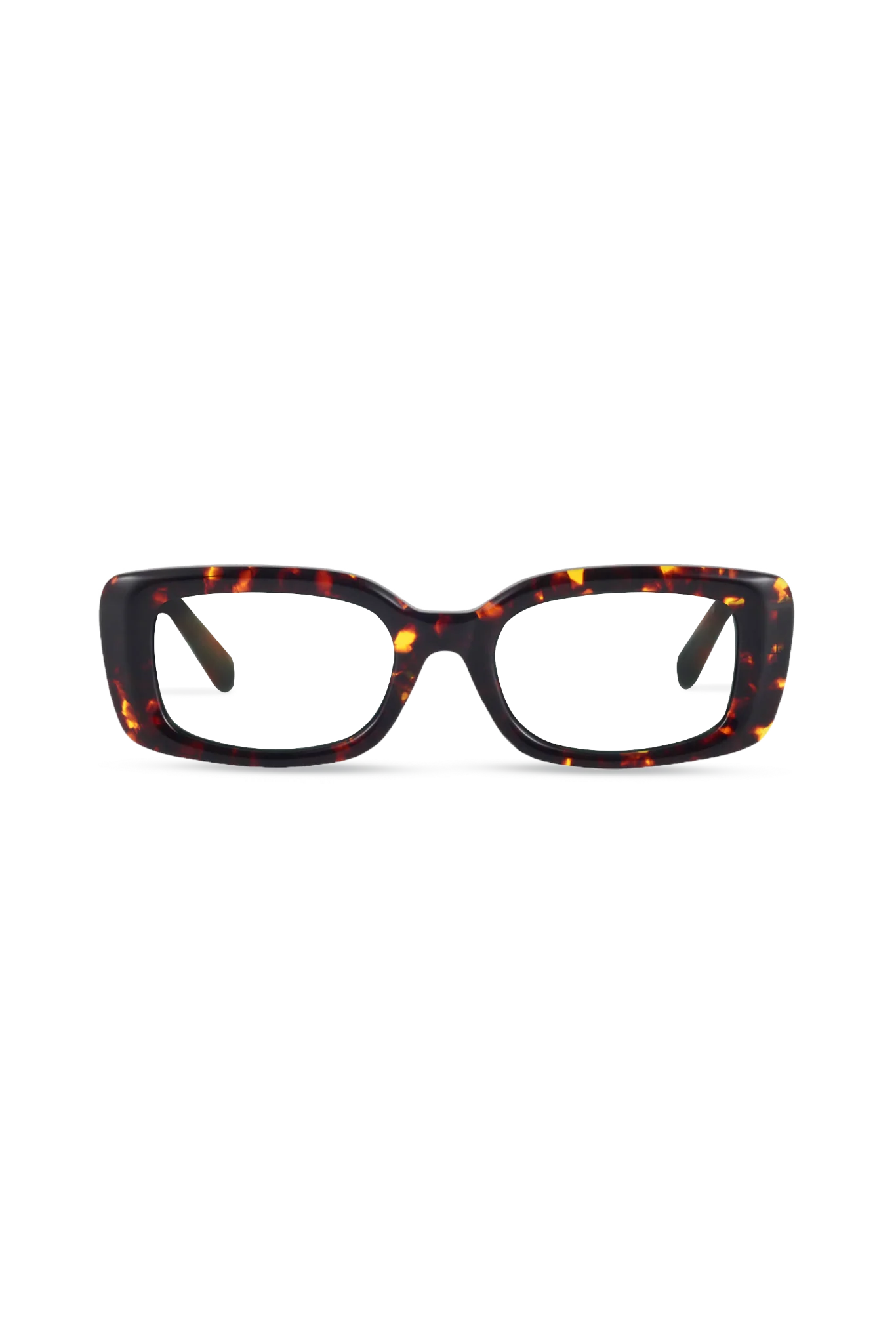 Jade Dark Tortoise Rectangle Eyeglasses — Eyeglass Frames