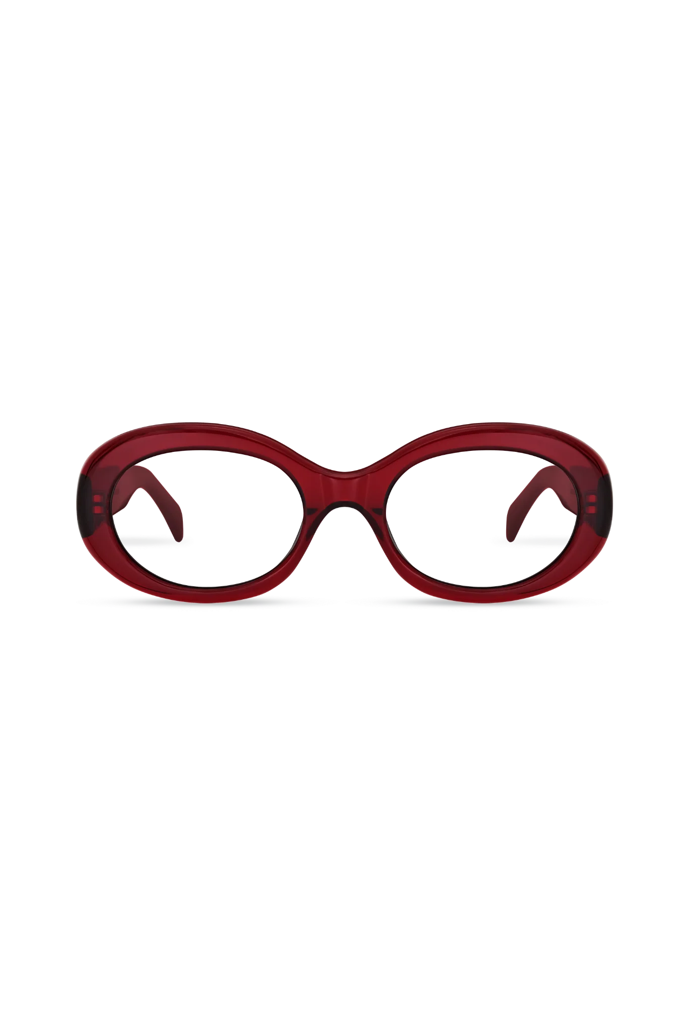 Kaia Crystal Red Frame Glasses - Crystal Red