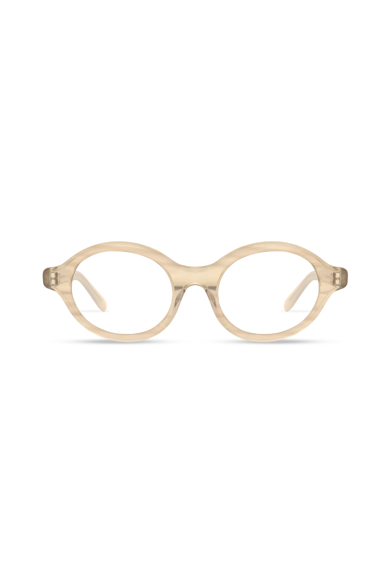 Aila Crystal Brown Pearl Demi Eyeglasses — Montures de lunettes