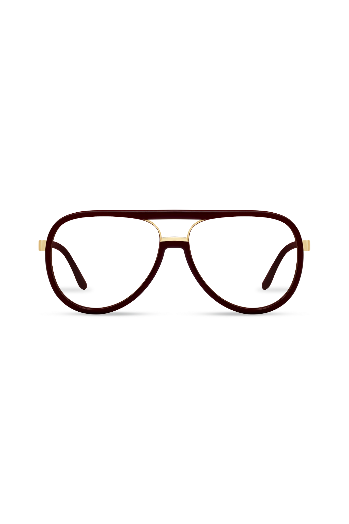 Orris Gold/Maroon Eyeglasses — Montures de lunettes