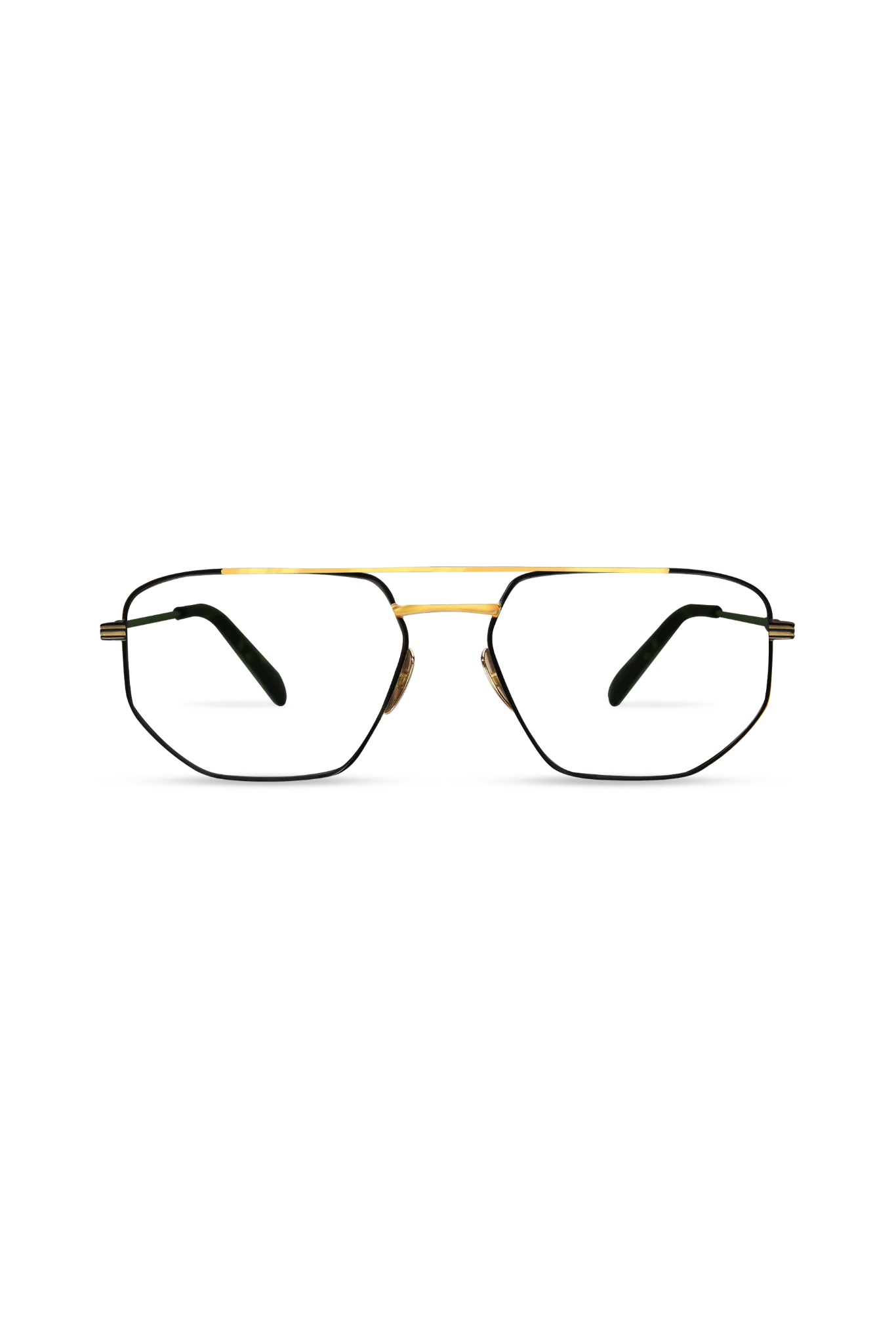 Rydar Black W Gold Bar Eyeglasses — Montures de lunettes