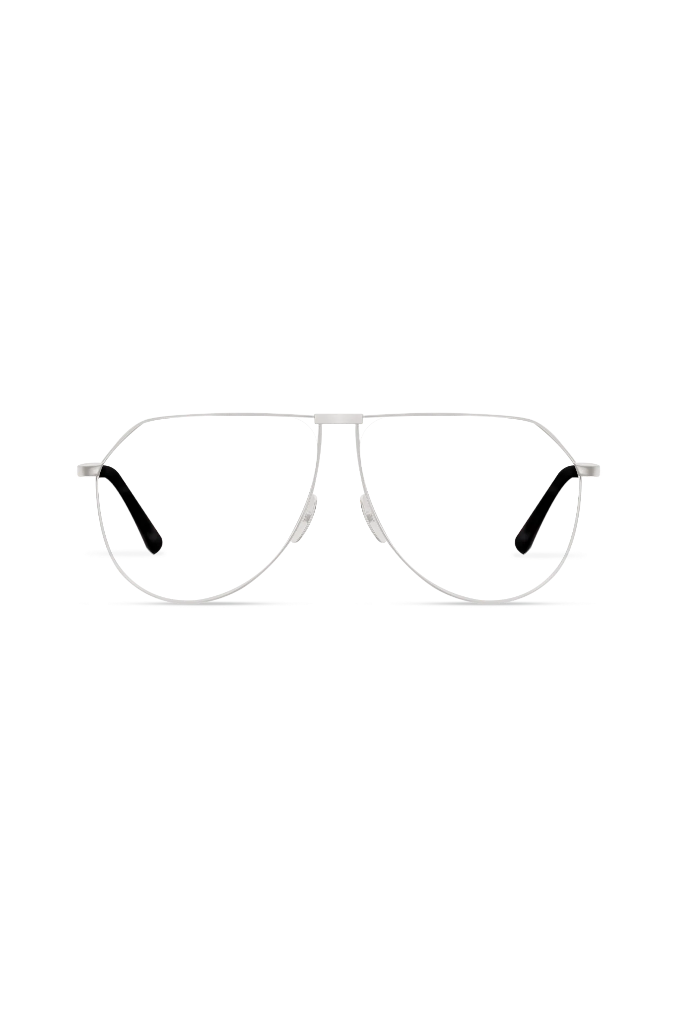 Auro Silver Transparent Grey Frame Glasses - Silver Transparent Grey