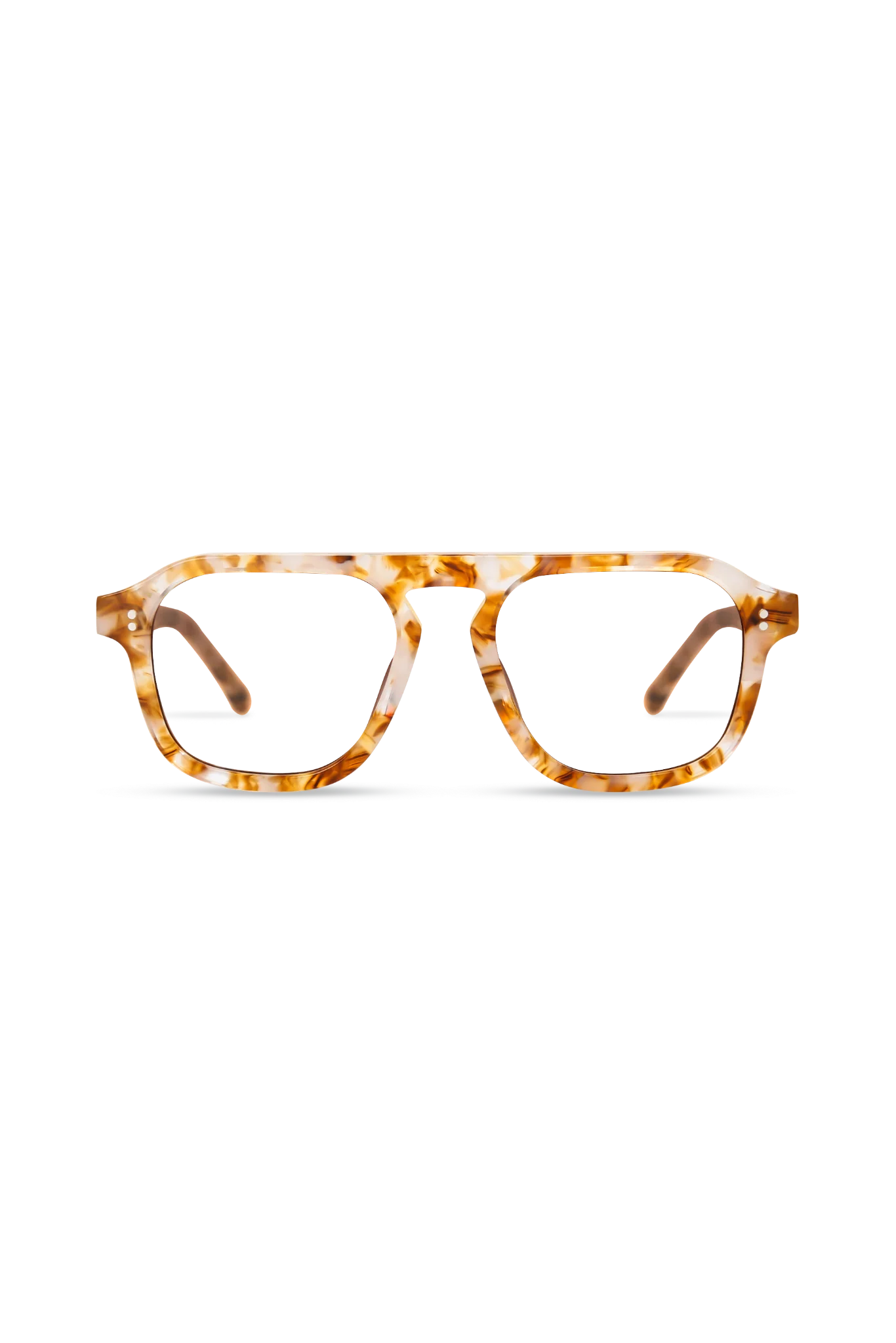 Cameo Brown Pearl Aviator Eyeglasses — Eyeglass Frames