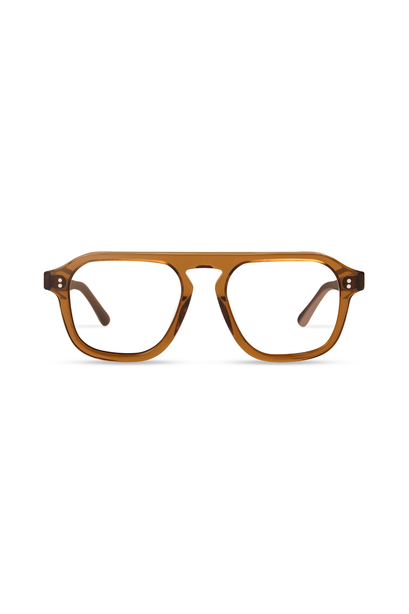 Cameo Crystal Brown Aviator Eyeglasses — Eyeglass Frames