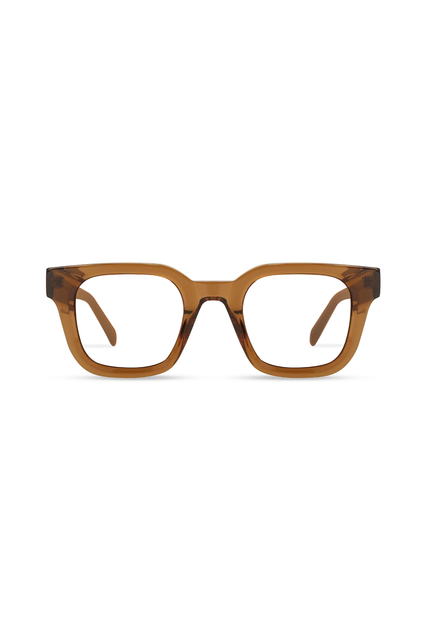 Marlo Crystal Brown Square Eyeglasses — Eyeglass Frames
