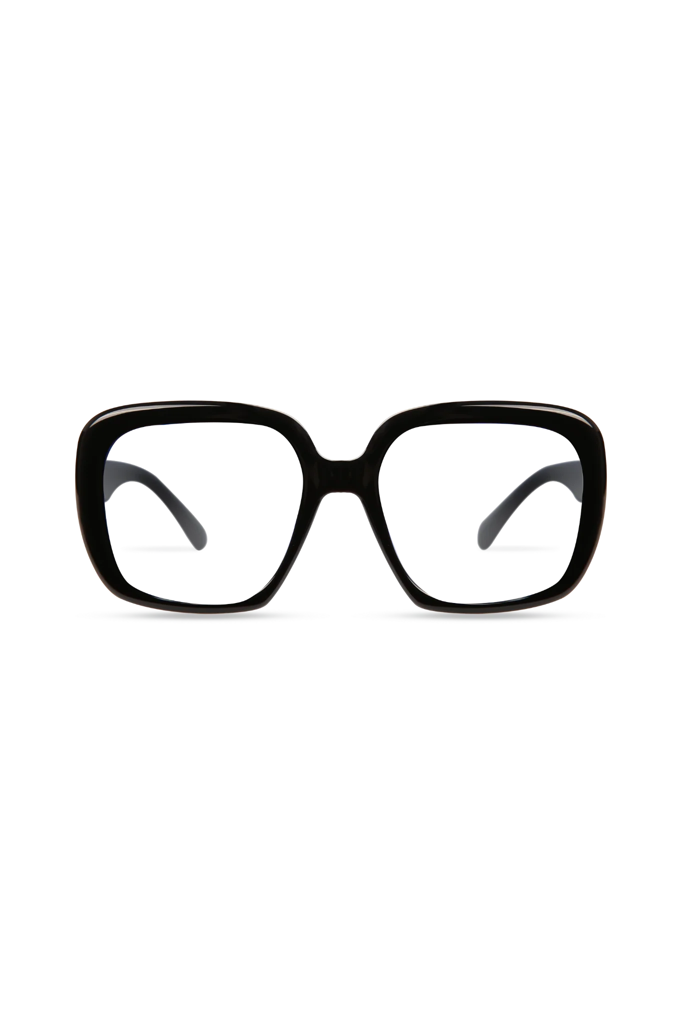 Amelia Black Frame Glasses - Black