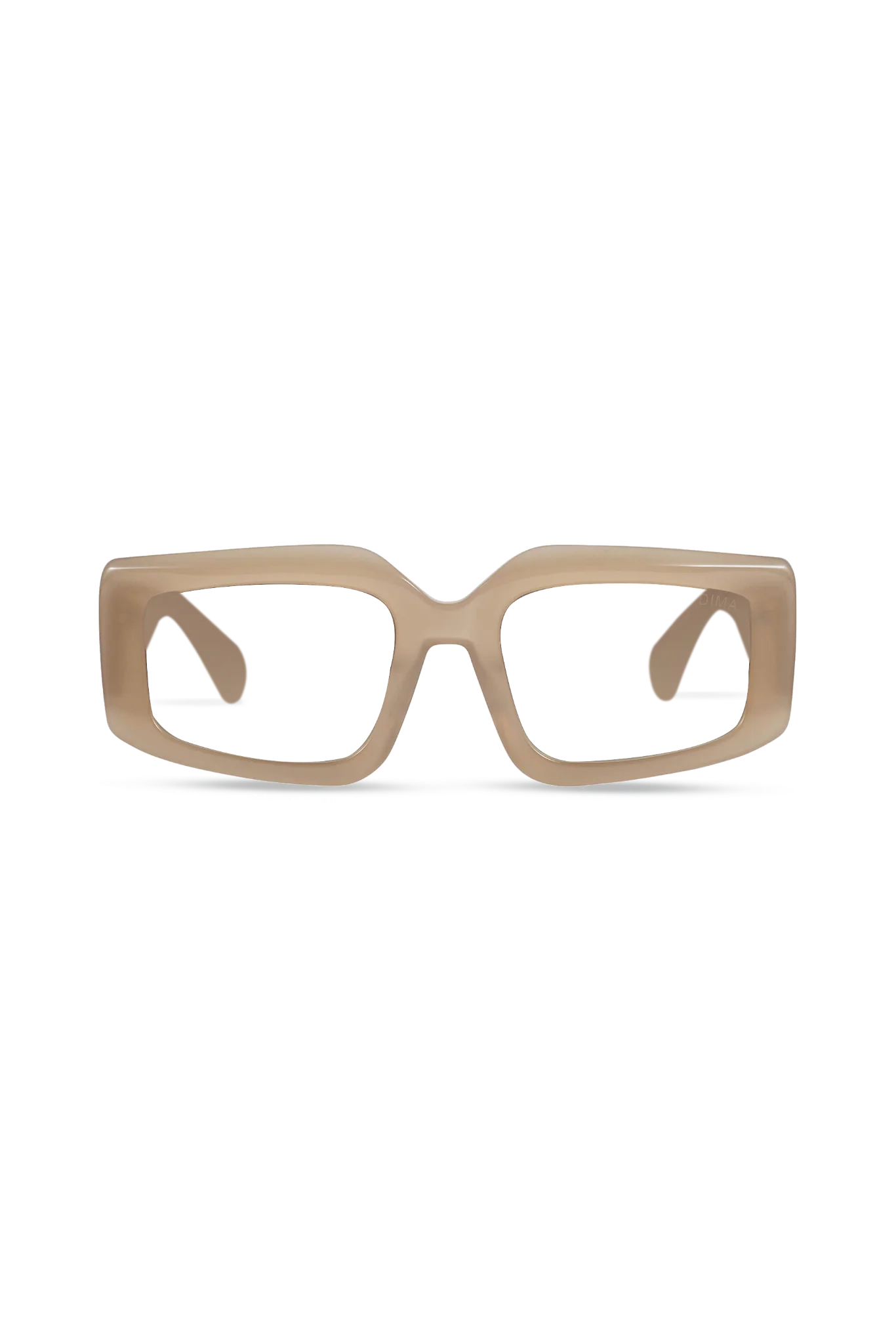 Vivid Milky Brown Square Eyeglasses — Eyeglass Frames