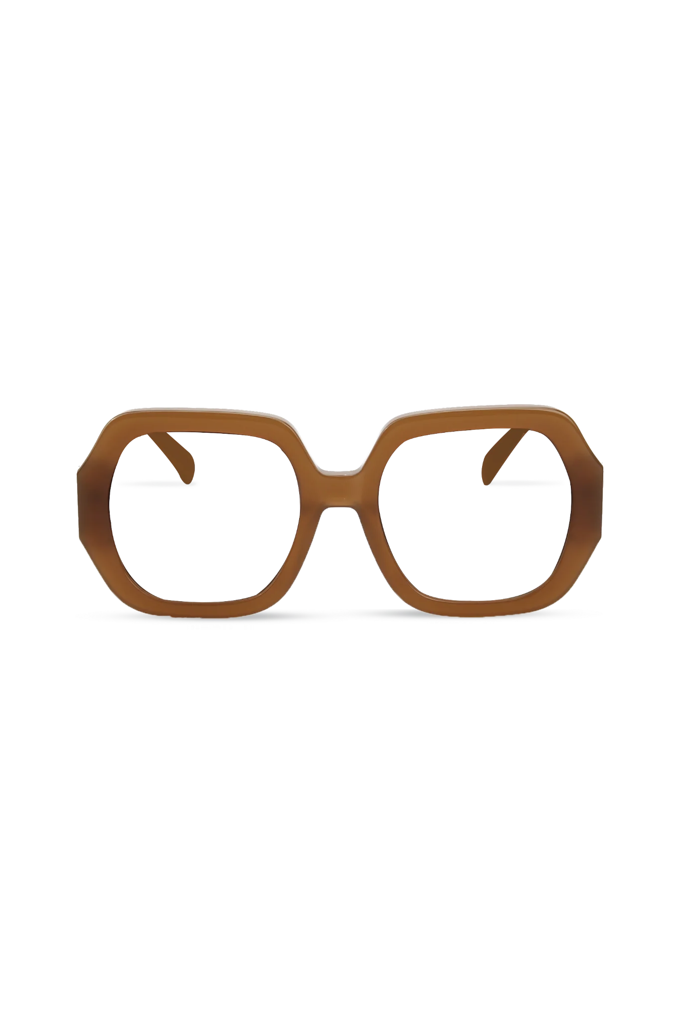 Sienna Honey Oversized Eyeglasses — Montures de lunettes