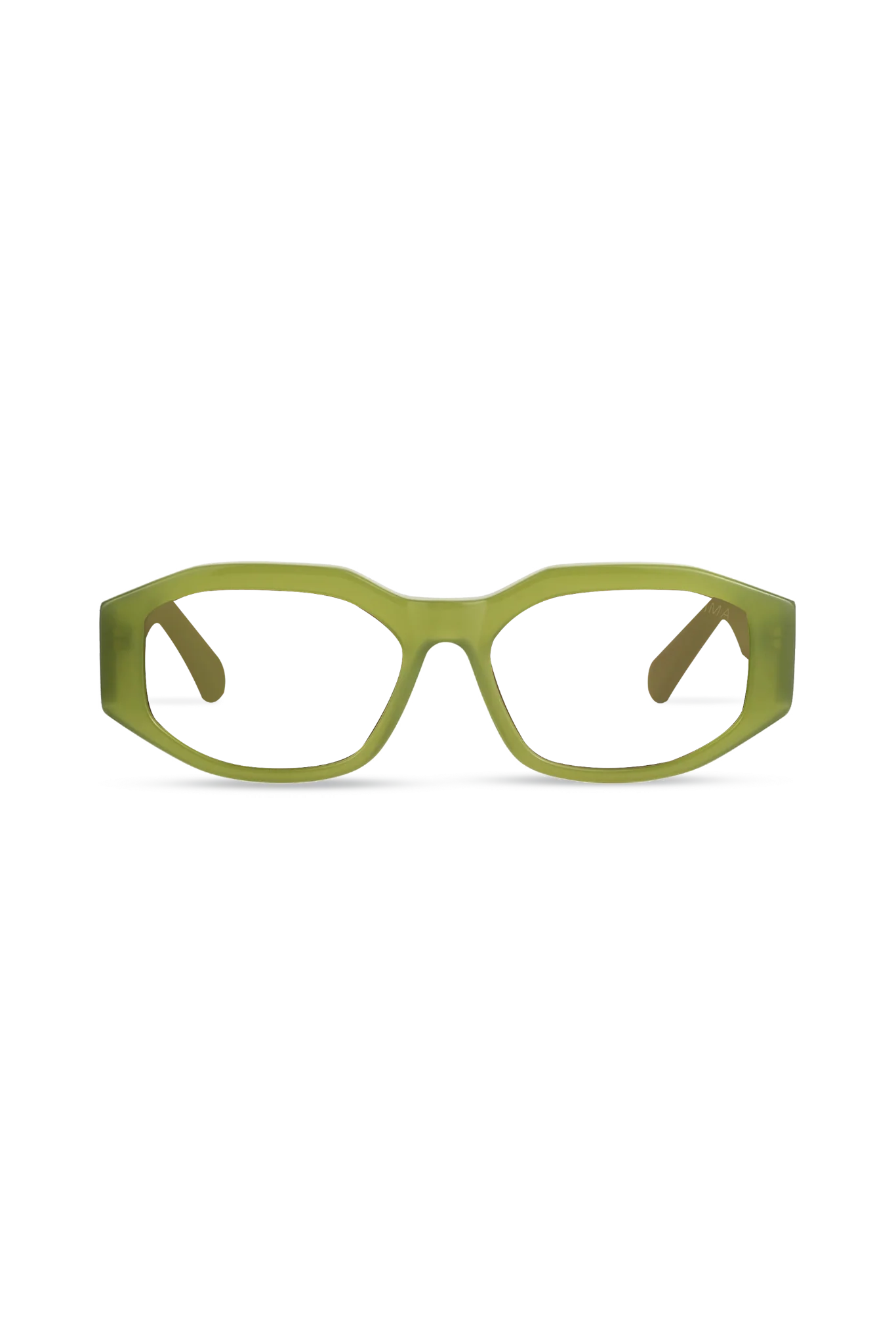 Fleur Milky Olive Frame Glasses - Milky Olive