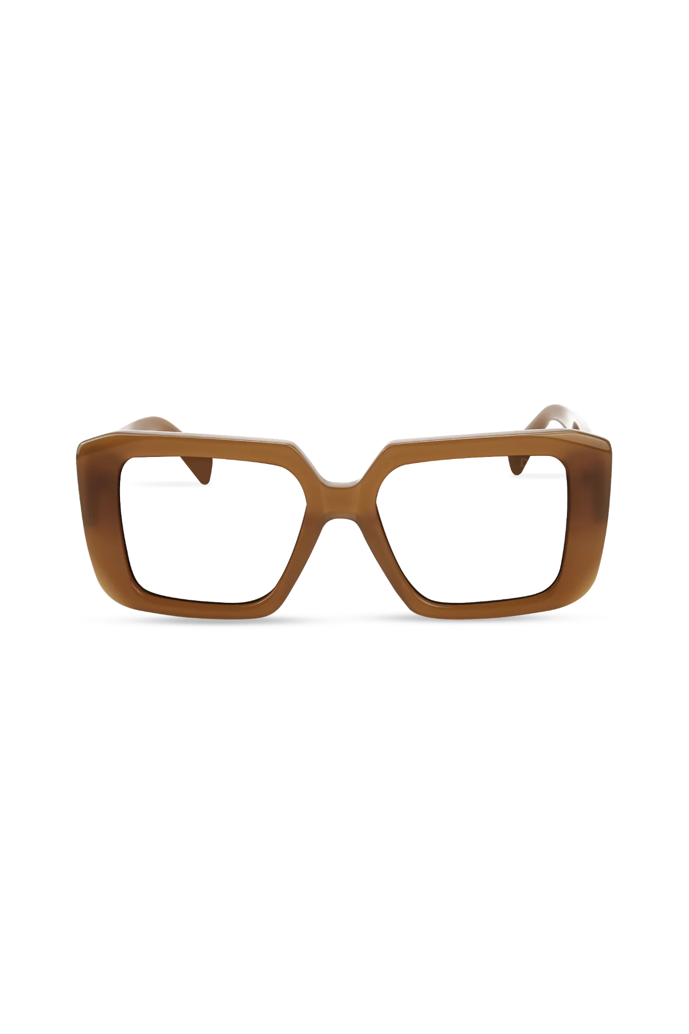 Ember Honey Square Eyeglasses — Eyeglass Frames