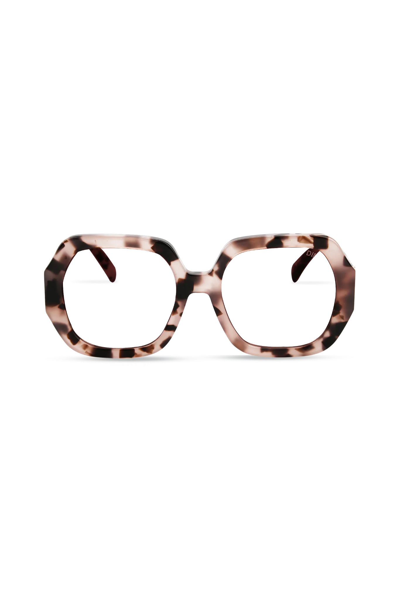 Sienna Pink Tortoise Oversized Eyeglasses — Eyeglass Frames