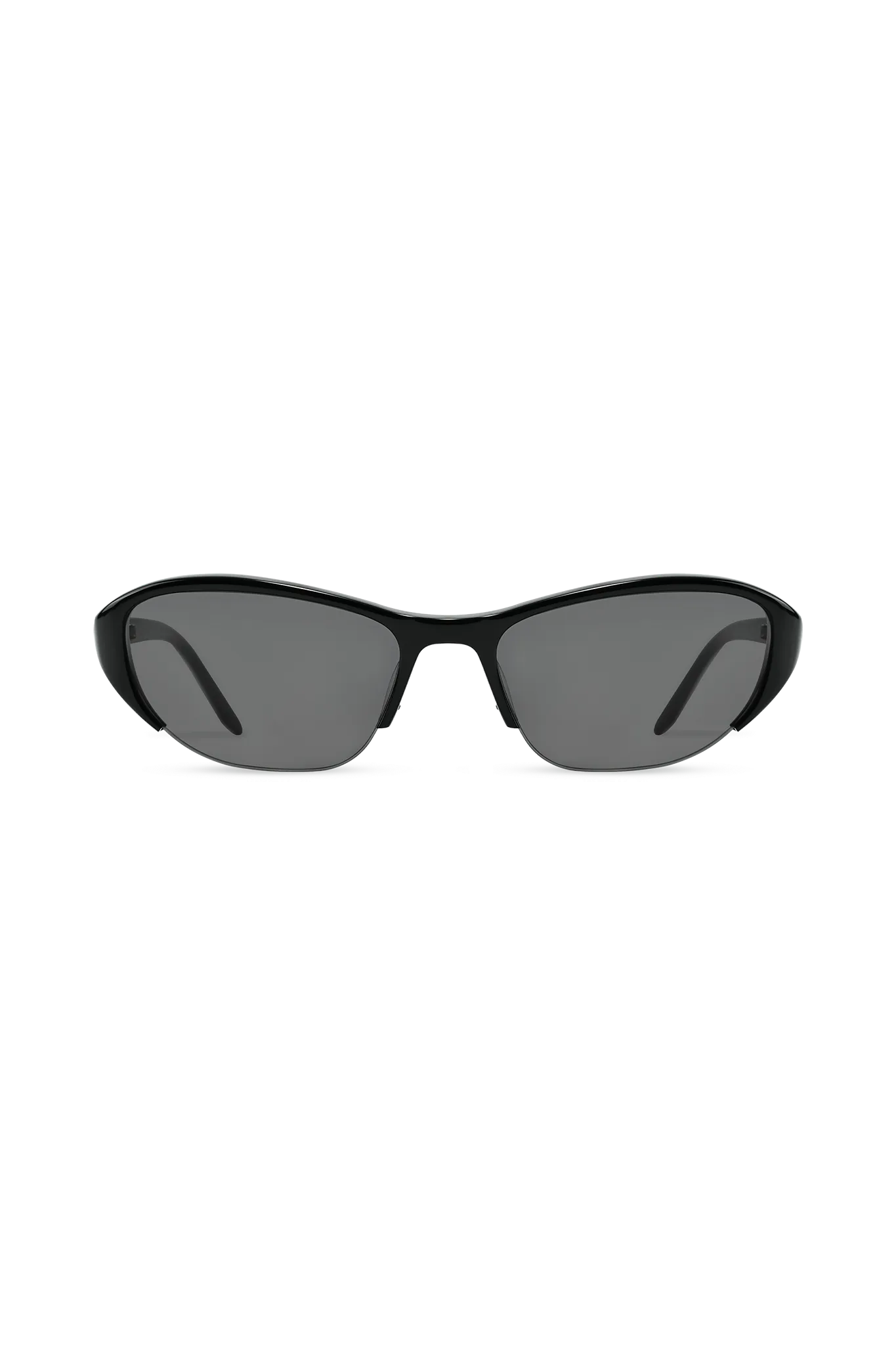 Veyra Black Cat-Eye Sunglasses with Grey Lenses — Lunettes de soleil Femme