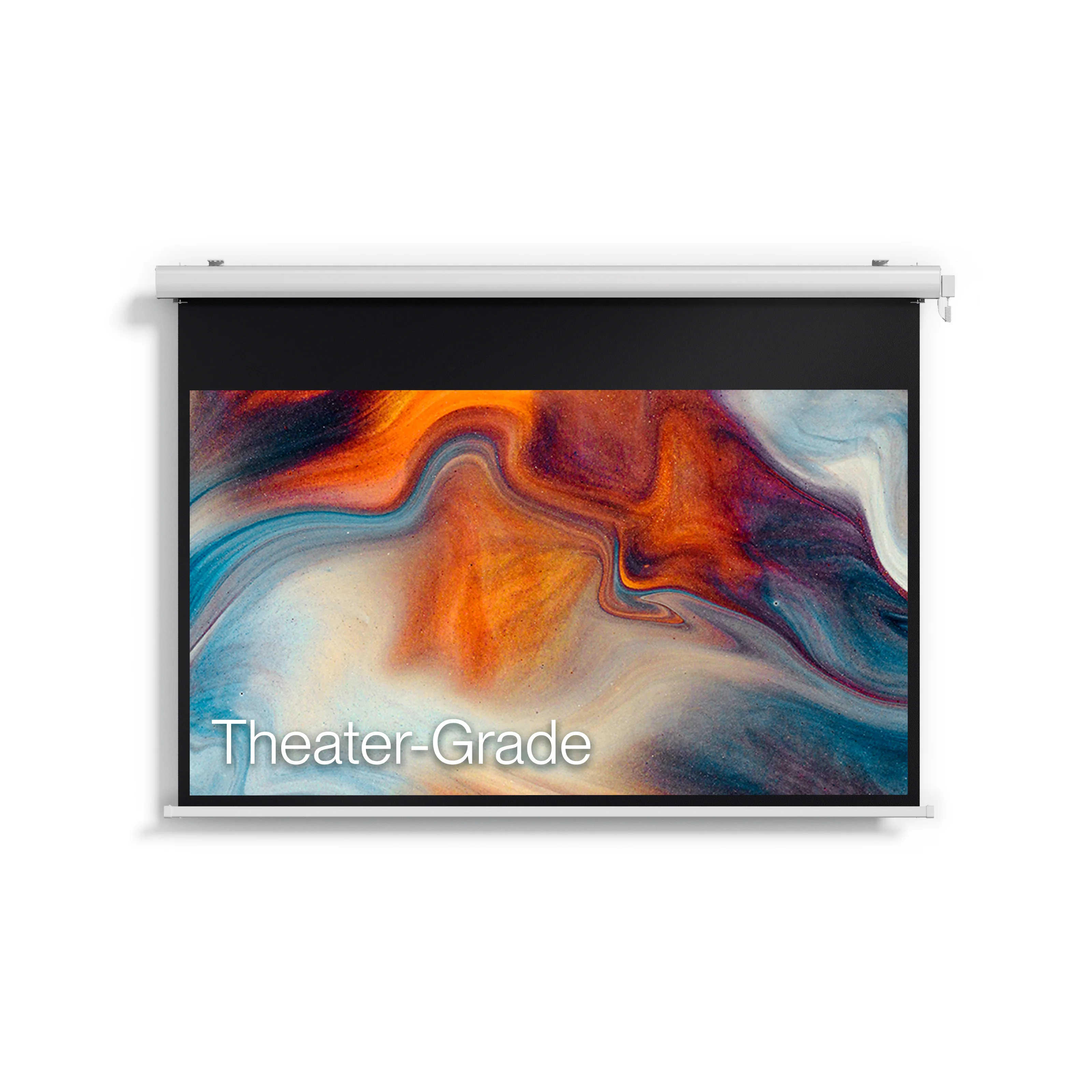 Awol Valerion Backyard Weather Proof Motorized Drop Down Matte White Screen