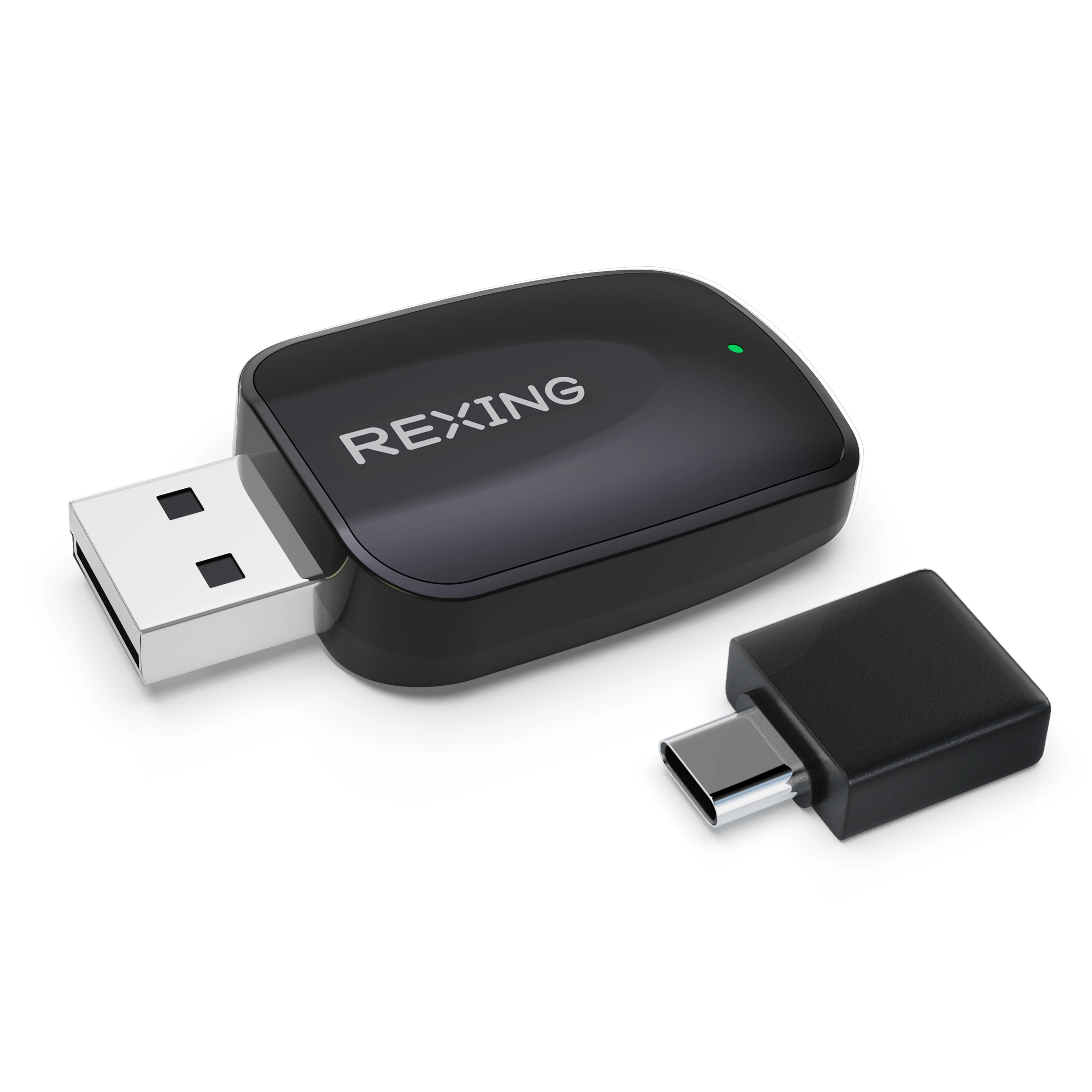 Rexing CPW-42 Wireless CarPlay & Android Auto Adapter for iPhone (iOS 10+) and Android (Android 11+)