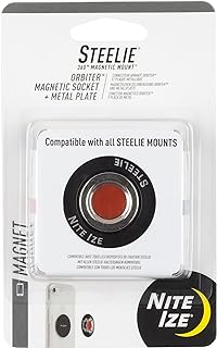 car phone mount: Nite Ize Steelie Orbiter Magnetic Socket - Low Profile Portable Magnetic Car Vent Mount for…