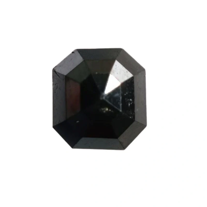 4.00 Ct To 5.00 Ct Asscher Cut Diamond Natural Black Diamond - AA / 4 — Loose Gemstones