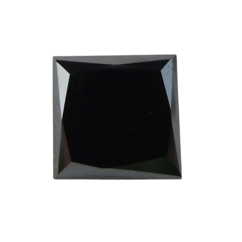 Diamant noir naturel de forme princesse de 8 mm - GemoneDiamonds AA/4.2 — Pierres précieuses en vrac