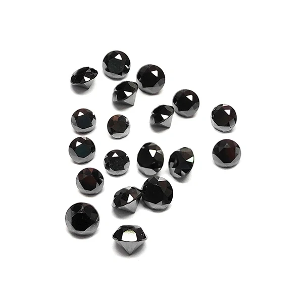 Lot de petits diamants noirs de mêlée de 1 carat - AA 1,90 à 2 MM — Pierres précieuses en vrac