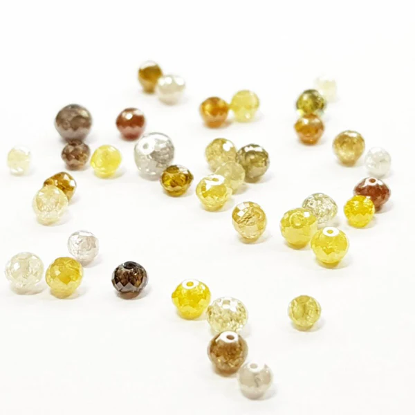 Lot de perles de diamant à facettes de couleurs mélangées de 3 carats par GemoneDiamonds — Pierres précieuses en vrac