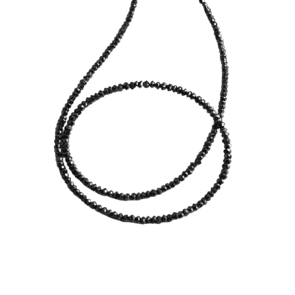 Collier de Perles en Diamant Noir de 16 Pouces par GemoneDiamonds