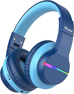 iClever BTH12 Kids Wireless Headphones with LED Lights — Wireless Earbuds