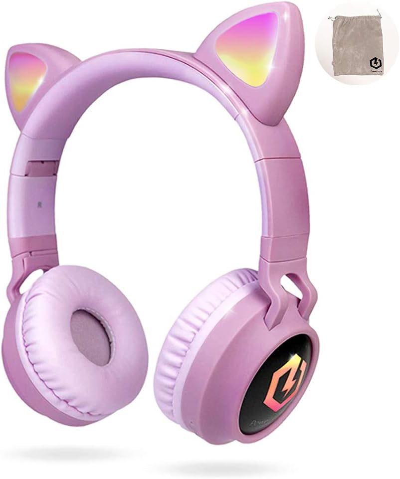 PowerLocus Kids Wireless Bluetooth Headphones Over-Ear — Wireless Earbuds