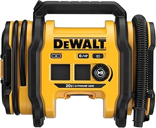 portable tire inflator: DEWALT 20V MAX* Cordless Tire Inflator, Tool Only (DCC020IB)