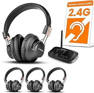 Avantree Quartet 2 Wireless Group Listening Headphones Set — Wireless Earbuds