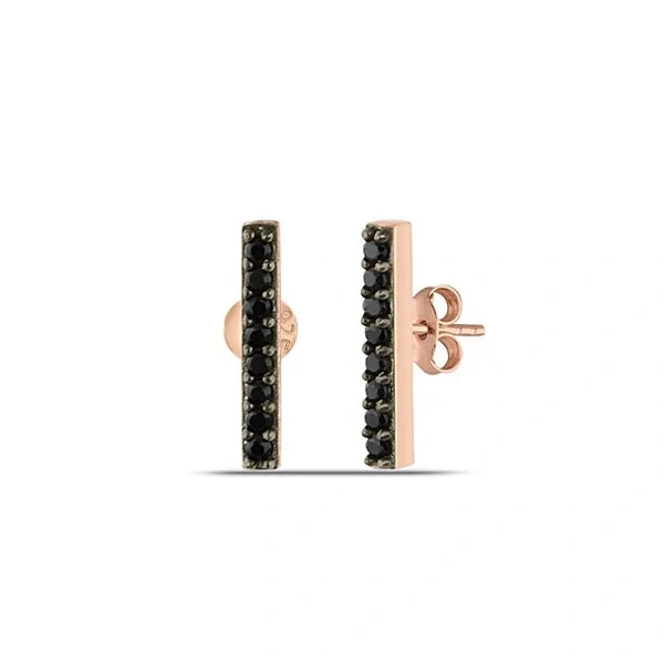 Boucles d'oreilles en diamant noir rond de 0,40 ct - GemoneDiamonds — Boucles D'oreilles